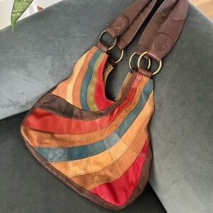 Lucky Brand. 100% Leather HoBo bag. 14.5” Wide x 24.5” Long (with straps).